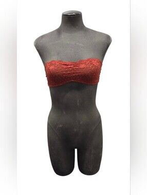 Intimately Free Free Peopls Strapless Lace Bandeau Bra Terracotta Size Small